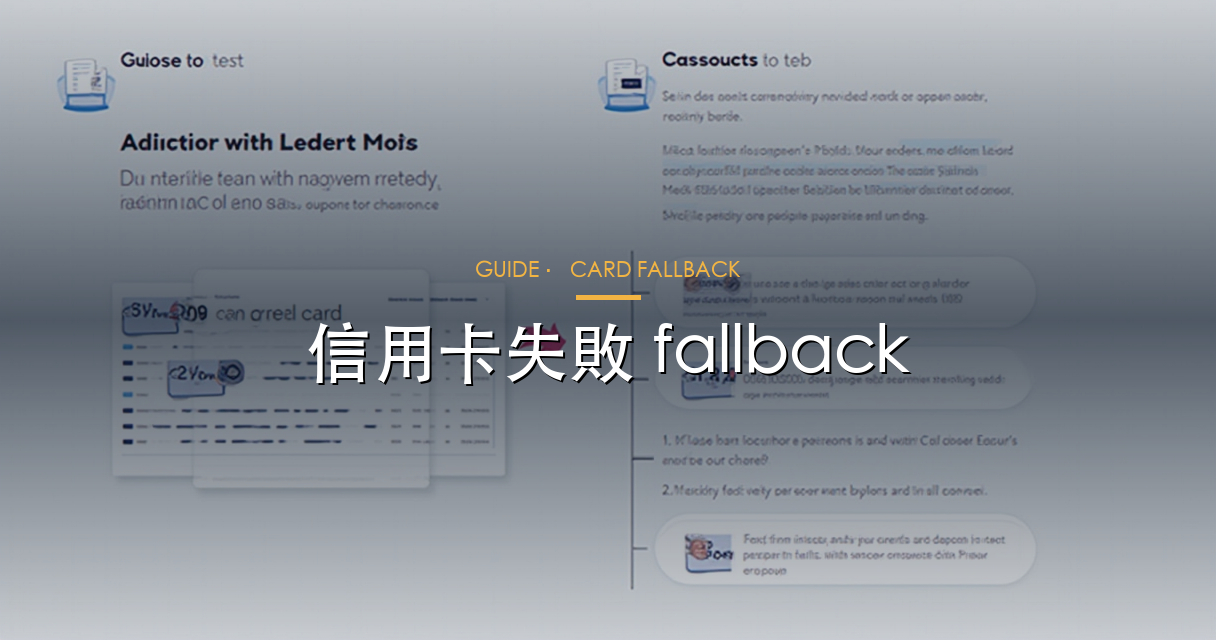 信用卡 fallback
